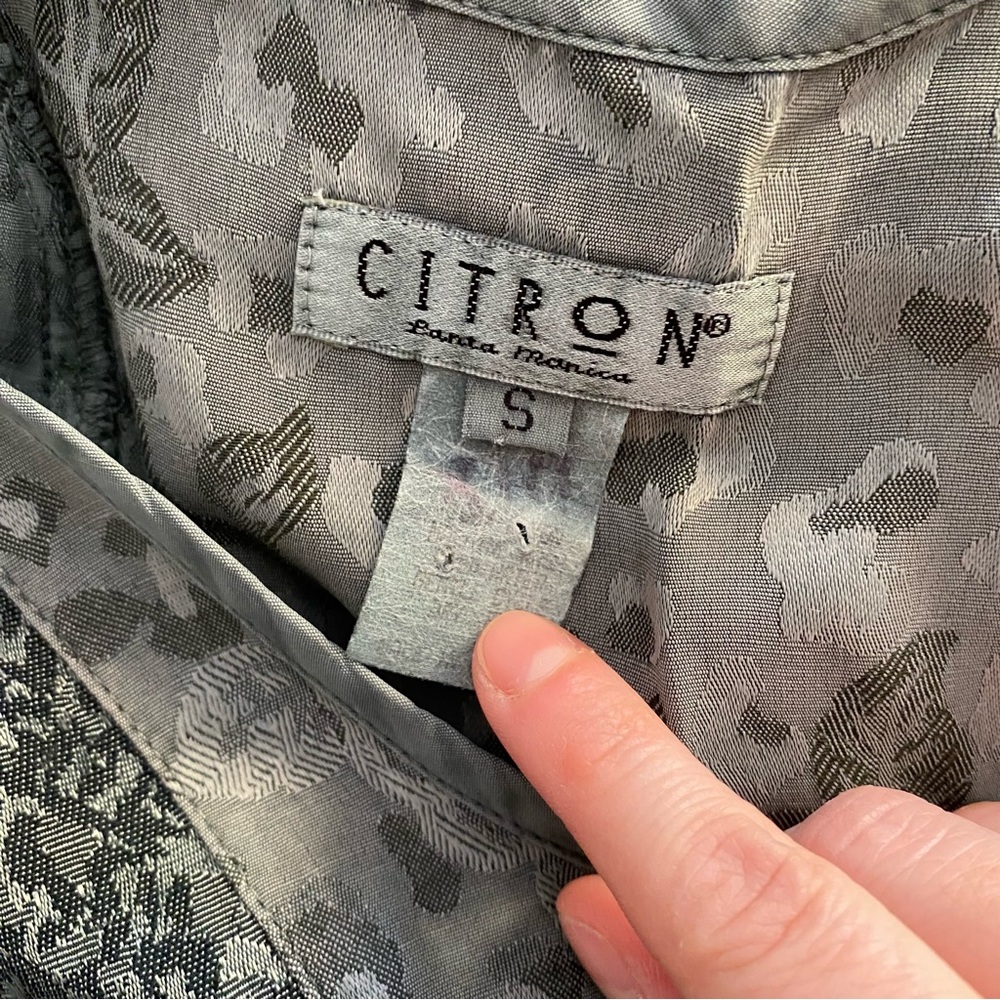 CITRON Santa Monica Green Animal Print & Floral Maxi Dress S - Picture 5 of 5